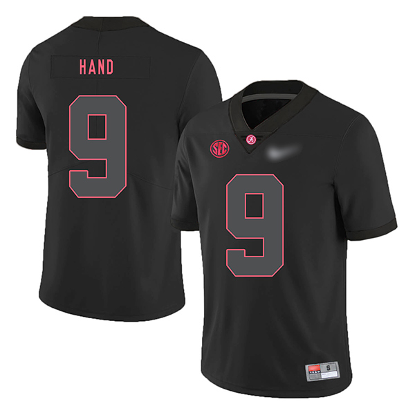 Da'Shawn Hand Alabama Crimson Tide Men's Jersey - #9 NCAA Black Game Authentic