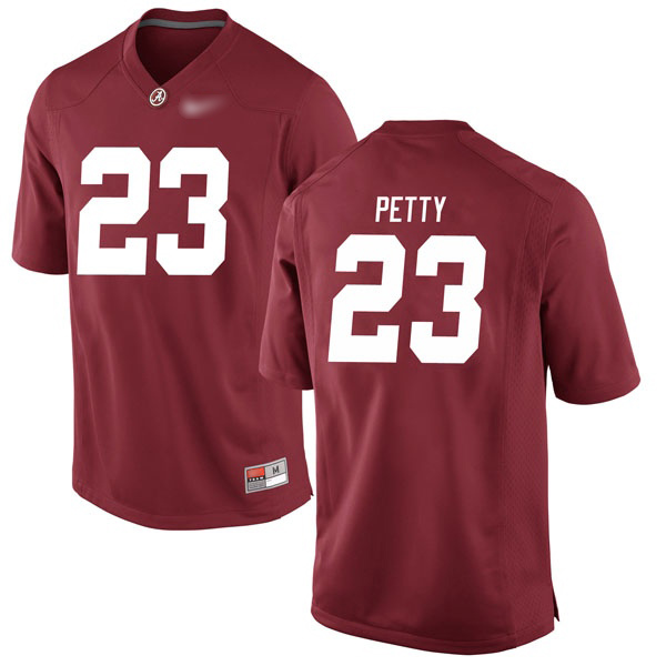 John Petty Alabama Crimson Tide Men's Jersey - #23 NCAA Crimson Game