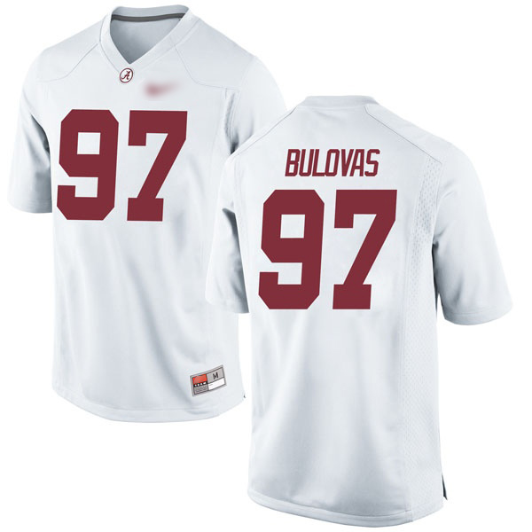Joseph Bulovas Alabama Crimson Tide Men's Jersey - #97 NCAA White Game
