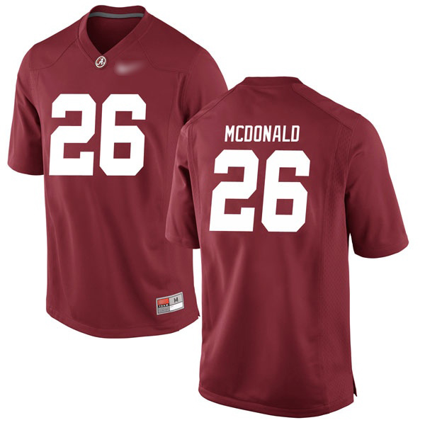 Kyriq McDonald Alabama Crimson Tide Men's Jersey - #26 NCAA Crimson Game