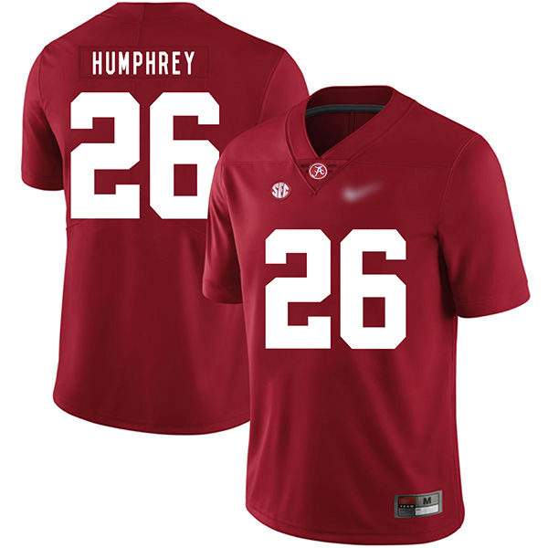 Marlon Humphrey Alabama Crimson Tide Men's Jersey - #26 NCAA Red Game Authentic