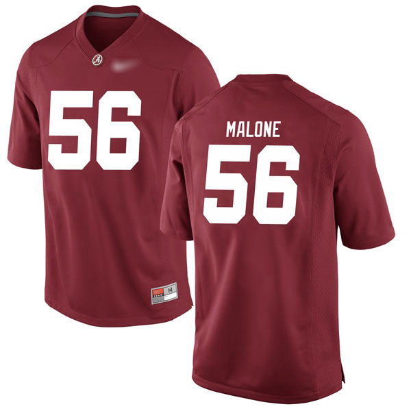 Preston Malone Alabama Crimson Tide Men's Jersey - #56 NCAA Crimson Game