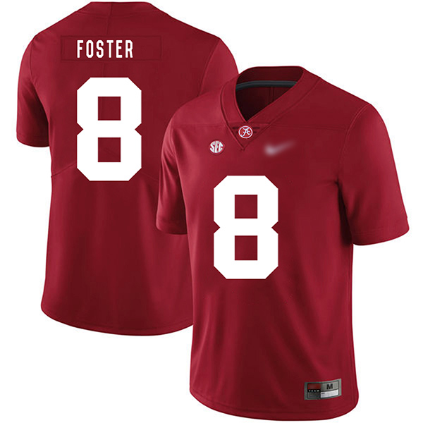 Robert Foster Alabama Crimson Tide Men's Jersey - #8 NCAA Red Game Authentic