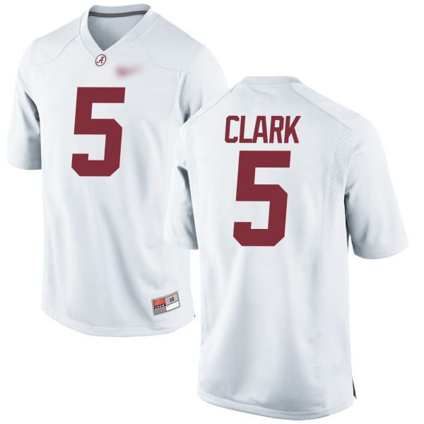 Ronnie Clark Alabama Crimson Tide Men's Jersey - #5 NCAA White Game