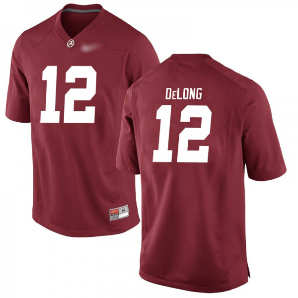 Skyler DeLong Alabama Crimson Tide Men's Jersey - #12 NCAA Crimson Game