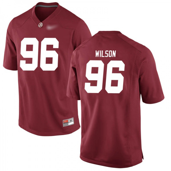 Taylor Wilson Alabama Crimson Tide Men's Jersey - #96 NCAA Crimson Game