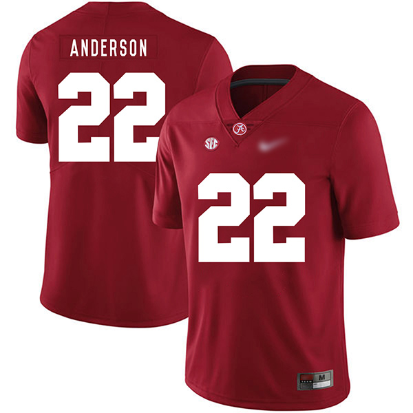Ryan Anderson Alabama Crimson Tide Men's Jersey - #22 NCAA Red Game Authentic