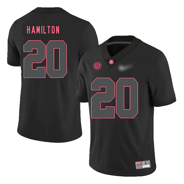 Shaun Dion Hamilton Alabama Crimson Tide Men's Jersey - #20 NCAA Black Game Authentic