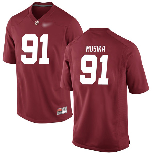 Tevita Musika Alabama Crimson Tide Men's Jersey - #91 NCAA Crimson Game