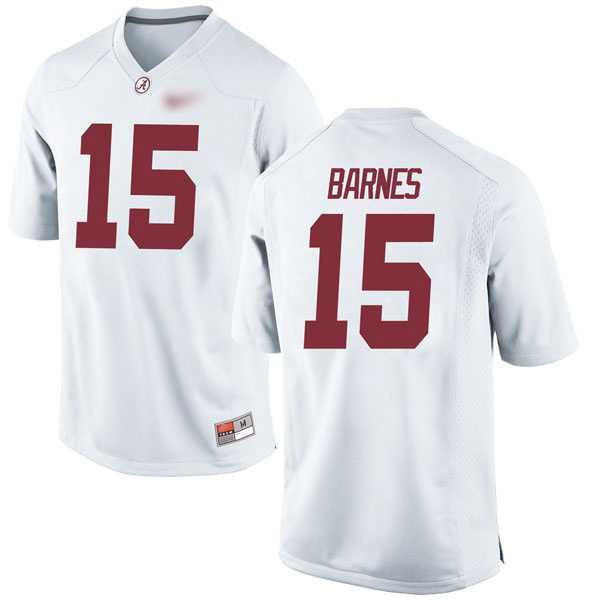 Tyler Barnes Alabama Crimson Tide Men's Jersey - #15 NCAA White Game
