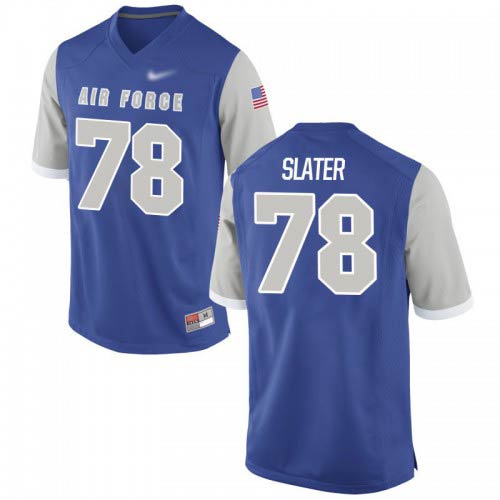 RJ Slater Air Force Falcons Mens Jersey - #78 NCAA Royal Game
