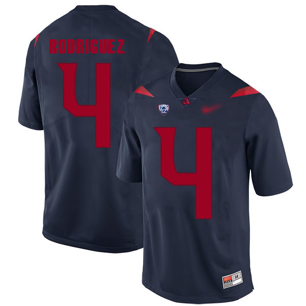 Rhett Rodriguez Arizona Wildcats Men's Jersey - #4 NCAA Navy Blue Replica Authentic