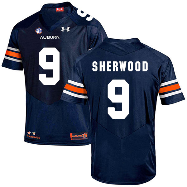 Jamien Sherwood Auburn Tigers Men's Jersey - #9 NCAA Navy Blue Stitched Authentic Jamien Sherwood Auburn Tigers Men's Jersey - #9 NCAA Navy Blue Stitched Authentic