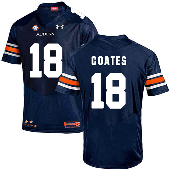 Sammie Coates Auburn Tigers Men's Jersey - #18 NCAA Navy Blue Stitched Authentic