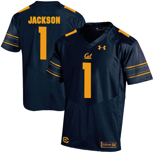 Men's California Golden Bears #1 DeSean Jackson Navy Blue Under Armour Stitched NCAA College Football Jersey
