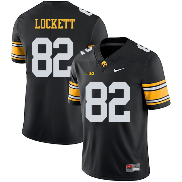 Calvin Lockett Iowa Hawkeyes Men's Jersey - #82 NCAA Black Stitched Nike Authentic