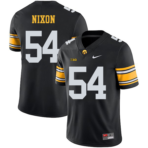 Daviyon Nixon Iowa Hawkeyes Men's Jersey - #54 NCAA Black Stitched Nike Authentic