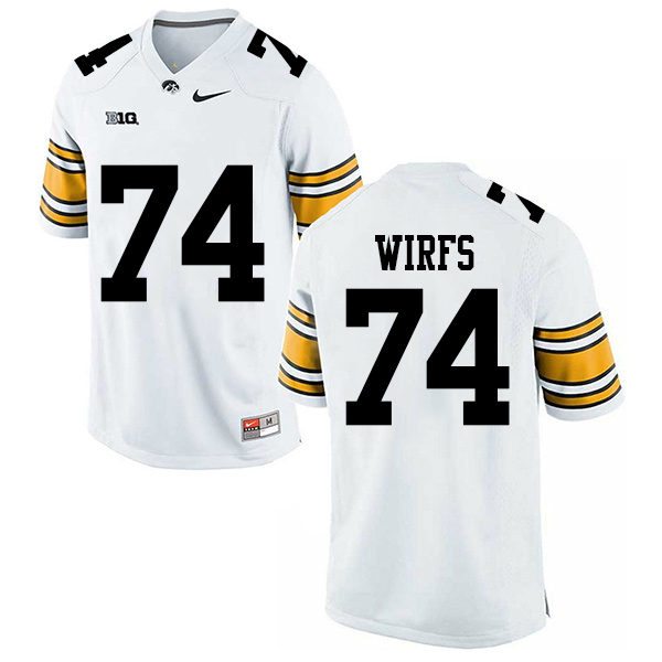 Mens Youth Iowa Hawkeyes #74 Tristan Wirfs 2019 White College Football Jersey