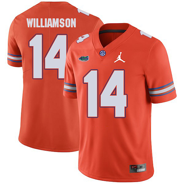 Chris Williamson Florida Gators Men's Jersey - #14 NCAA Orange Stitched Jordan Authentic