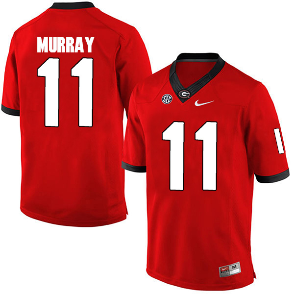 Aaron Murray Georgia Bulldogs Men's Jersey - #11 NCAA Red Limited Home