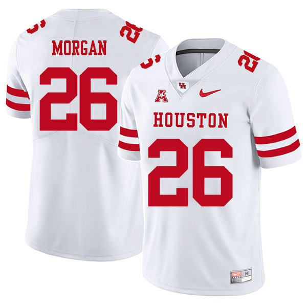 Ja'Kori Morgan Houston Cougars Men's Jersey - #26 NCAA White Stitched Authentic