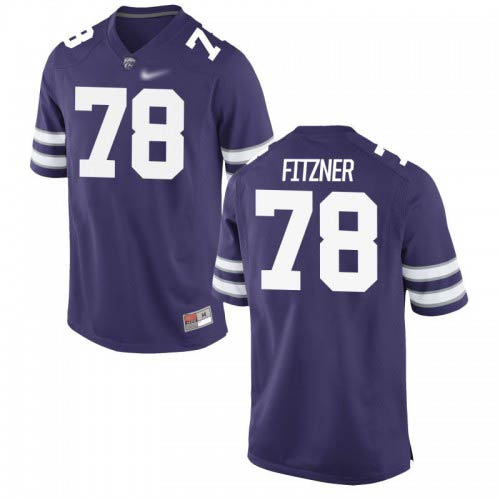 Bryce Fitzner Kansas State Wildcats Men's Jersey - #78 NCAA Purple Game