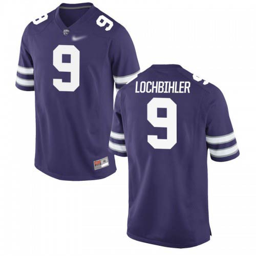 Mitch Lochbihler Kansas State Wildcats Men's Jersey - #9 NCAA Purple Game