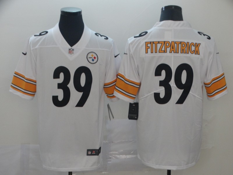 Men's Pittsburgh Steelers #39 Minkah Fitzpatrick Nike White Vapor F.U.S.E. Limited Jersey