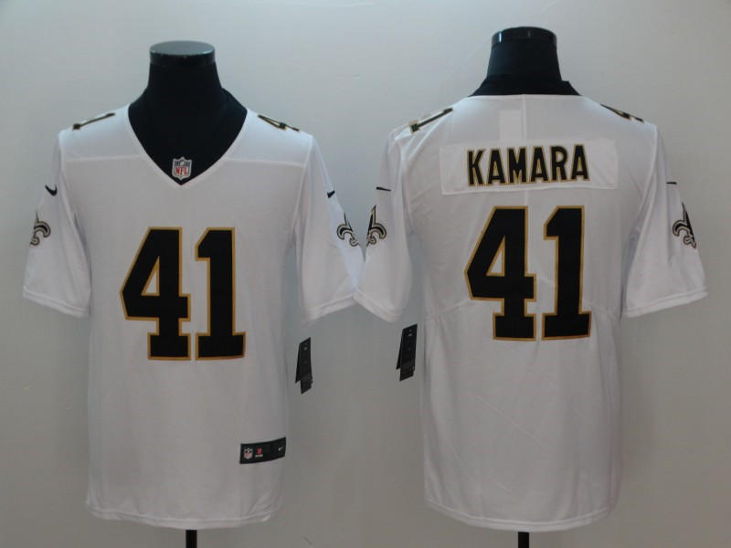 Men's New Orleans Saints #41 Alvin Kamara White Nike Vapor Untouchable Limited Jersey