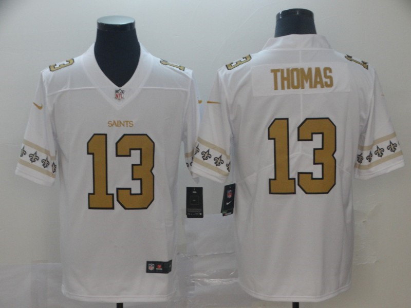 Men's #13 Michael Thomas New Orleans Saints Stitched Nike NFL team logo cool edition jerseys