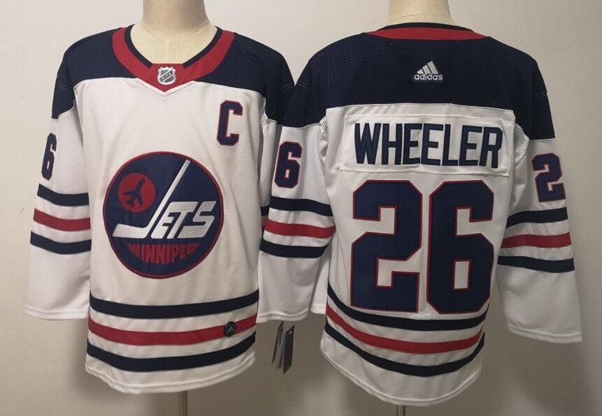 Men's Winnipeg Jets #26 Blake Wheeler White Heritage  Jersey