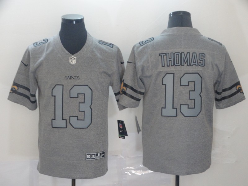 Men's #13 Michael Thomas New Orleans Saints Stitched Nike Silver Inverted Legend Jersey