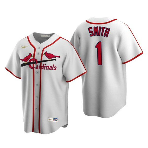 Youth St. Louis Cardinals Retired Player #1 Ozzie Smith Nike White Cooperstown Collection Jersey