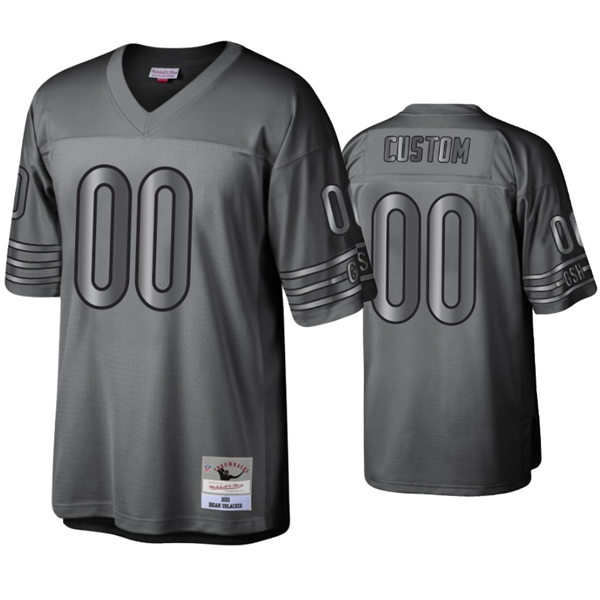 Chicago Bears Custom  Mitchell&Ness Throwback Charcoal Metal Legacy Jersey