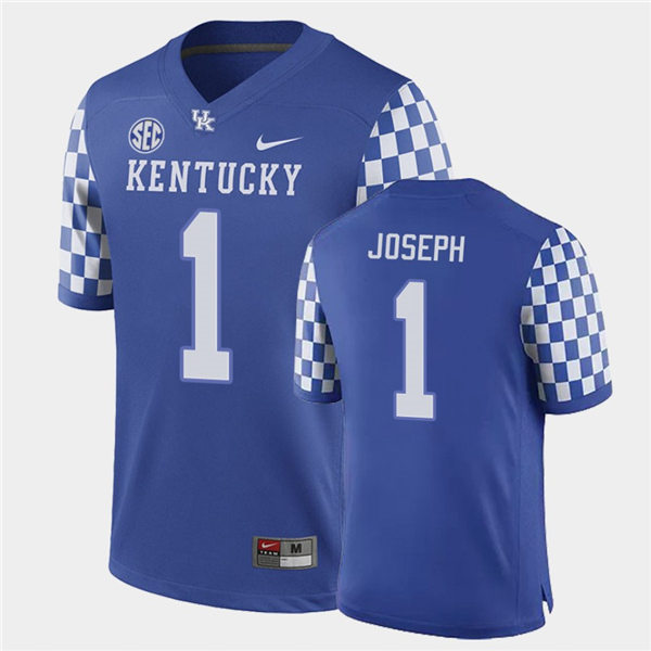 Mens Kentucky Wildcats #1 Kelvin Joseph Nike Royal College Football Game Jersey Mens Kentucky Wildcats #1 Kelvin Joseph Nike Royal College Football Game Jersey