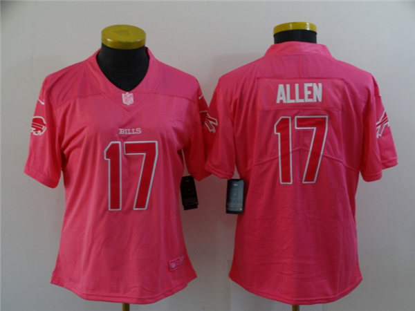 Womens Buffalo Bills #17 Josh Allen Nike Pink Fashion Jersey