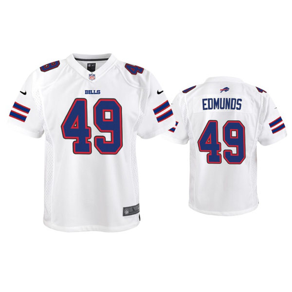 Youth Buffalo Bills #49 Tremaine Edmunds Nike White Limited Jersey 