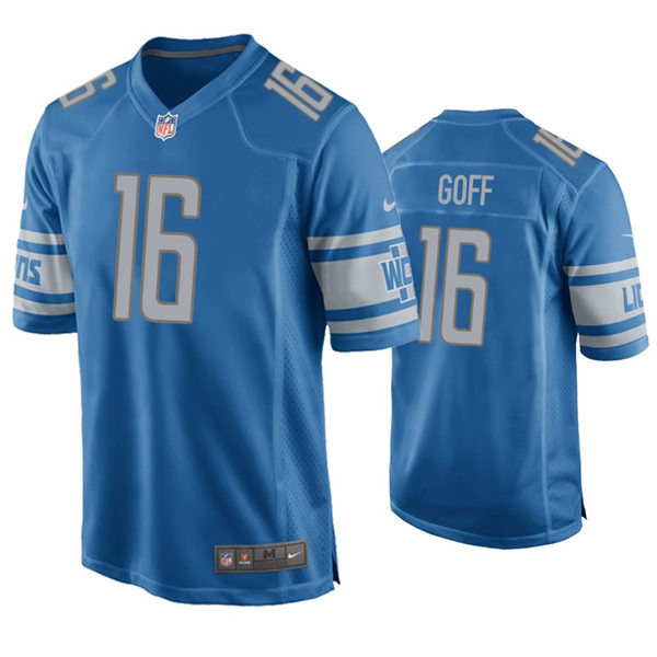 Youth Detroit Lions #16 Jared Goff Nike Blue Limited Jersey