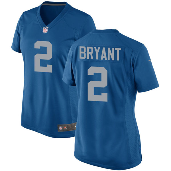 Womens Detroit Lions #2 Austin Bryant  Nike Blue Retro Throwback Jersey