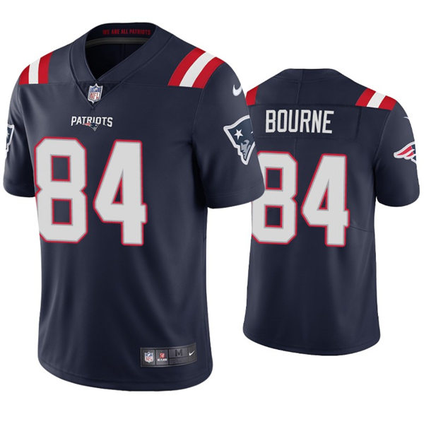 Mens New England Patriots #84 Kendrick Bourne Nike Navy Vapor Untouchable Limited Jersey 