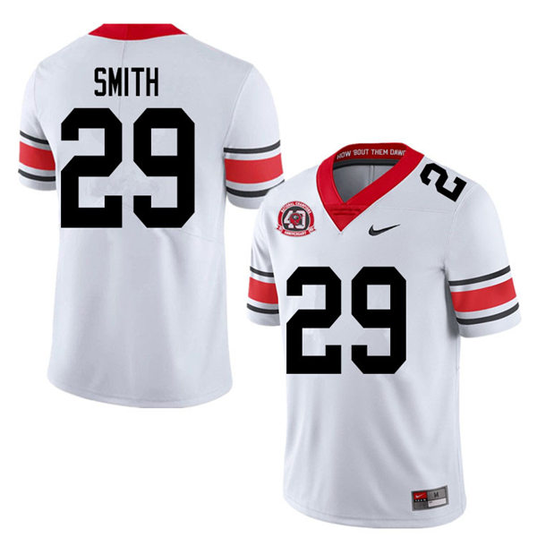 Mens Georgia Bulldogs #29 Christopher Smith Nike 40th anniversary white alternate football jersey