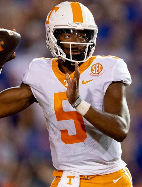 Men's Tennessee Volunteers #5 Hendon Hooker Nike 2021 White College Football Game Jersey Men's Tennessee Volunteers #5 Hendon Hooker Nike 2021 White College Football Game Jersey