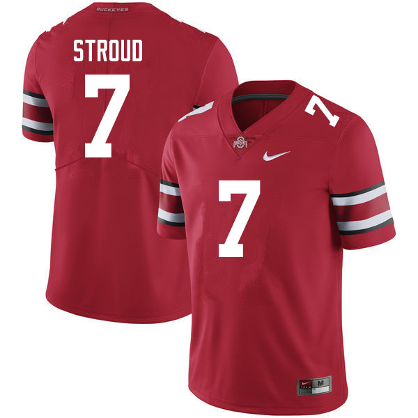 Youth #7 C.J. Stroud Ohio State Buckeyes Stitched Nike Scarlet College Football Game Jersey S-2XL