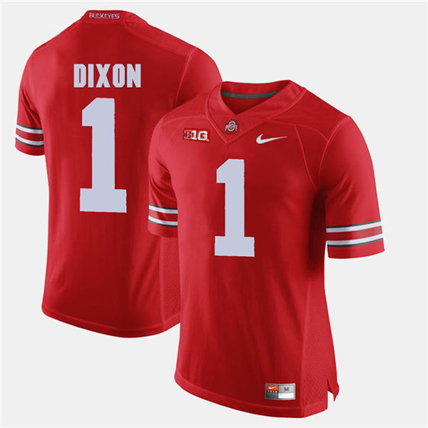 Mens #1 Johnnie Dixon Ohio State Buckeyes Stitched Nike Scarlet College Football Game Jersey S-3XL