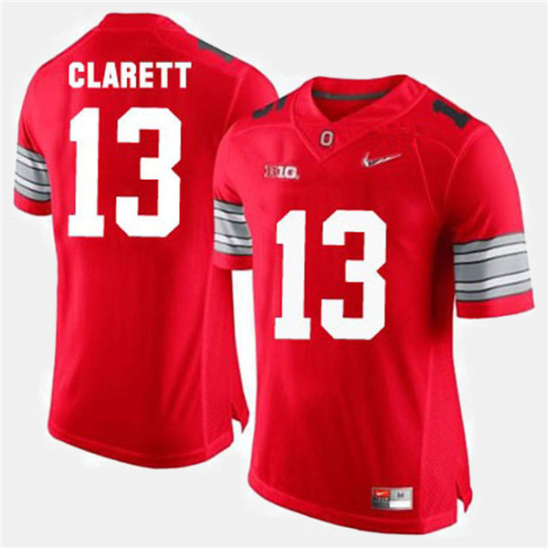 Mens #13 Maurice Clarett Ohio State Buckeyes Stitched Nike Retro Scarlet College Football Game Jersey S-3XL