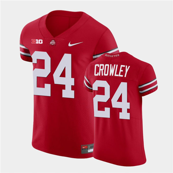 Mens #24 Marcus Crowley Ohio State Buckeyes Stitched Nike Scarlet College Football Game Jersey S-3XL