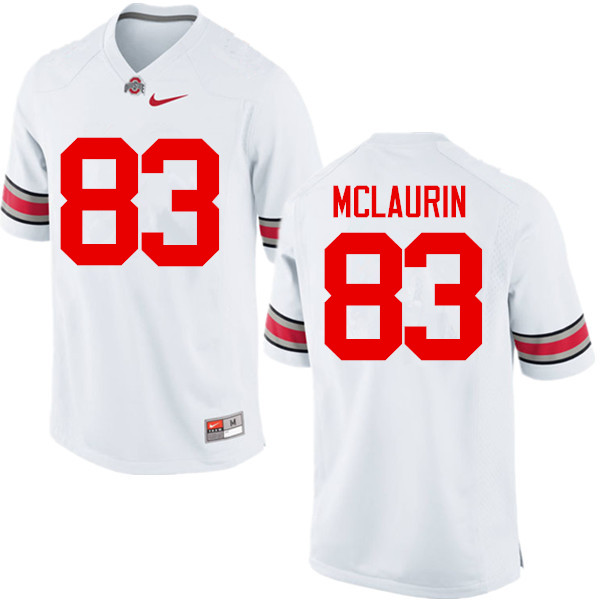 Mens #83 Terry McLaurin Ohio State Buckeyes Stitched Nike White College Football Game Jersey S-3XL