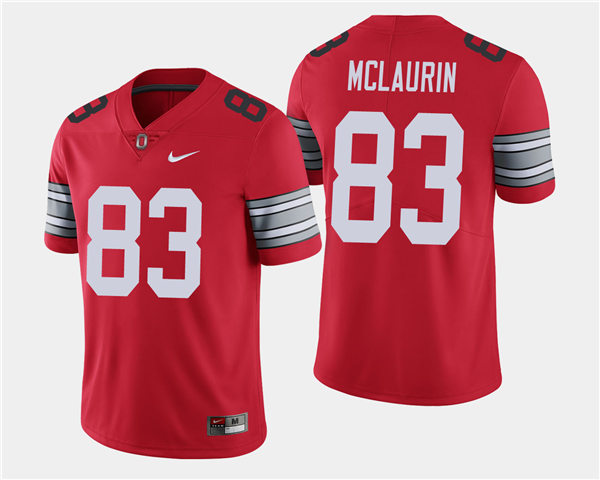 Mens #83 Terry McLaurin Ohio State Buckeyes Stitched Nike Retro Scarlet College Football Game Jersey S-3XL