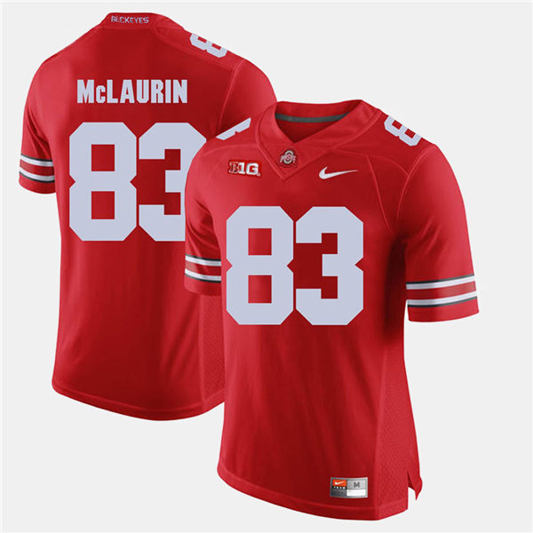 Mens #83 Terry McLaurin Ohio State Buckeyes Stitched Nike Scarlet College Football Game Jersey S-3XL