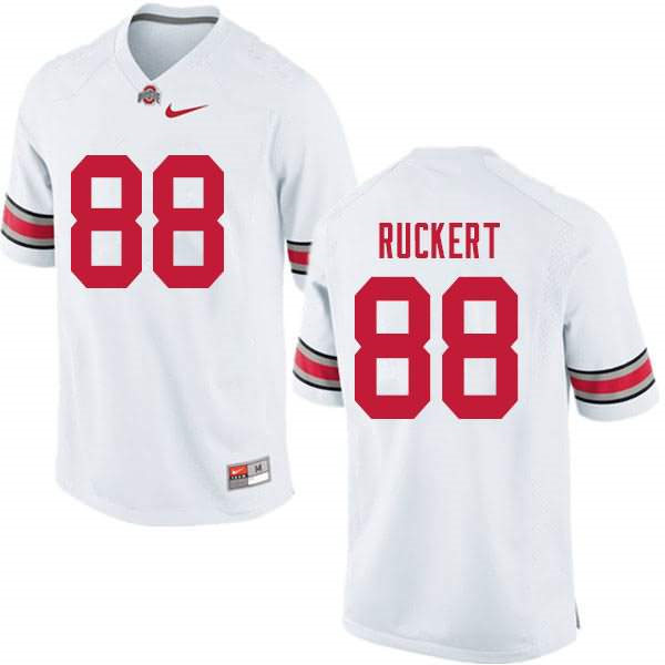 Mens #88 Jeremy Ruckert Ohio State Buckeyes Stitched Nike White College Football Game Jersey S-3XL